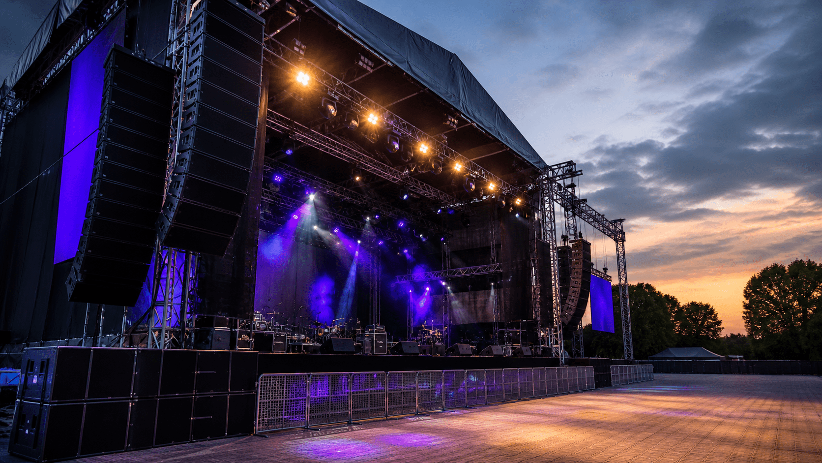Impianto audio spazi esterni