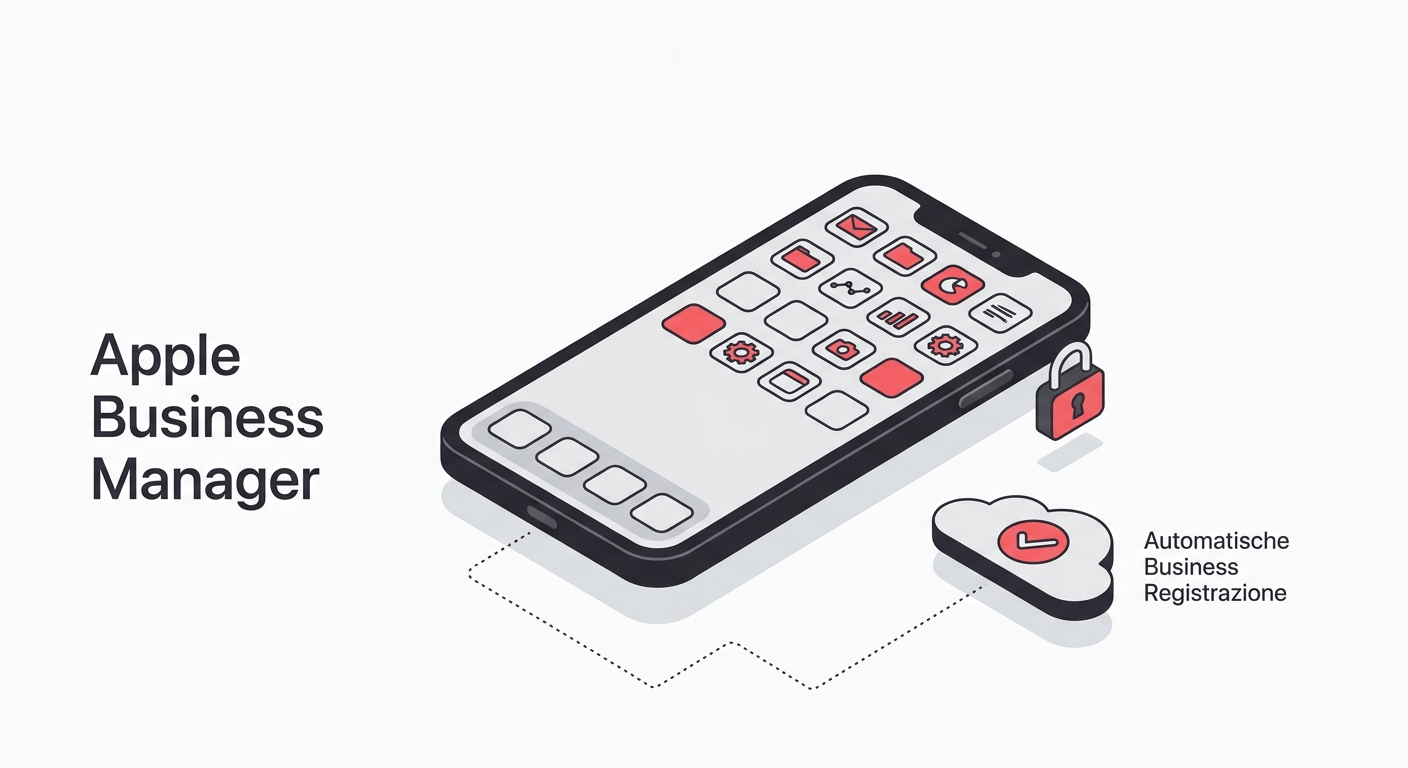 Illustrazione gestione MDM su dispositivi iOS
