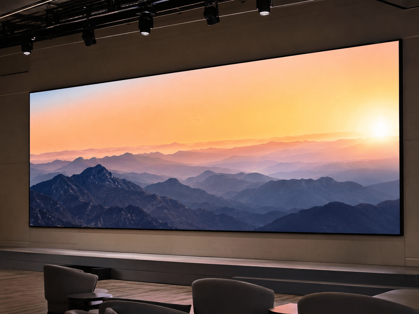 Ledwall in un auditorium aziendale