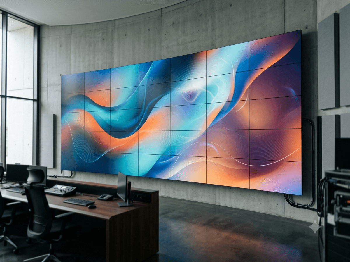 Videowall LCD multi-pannello per digital signage